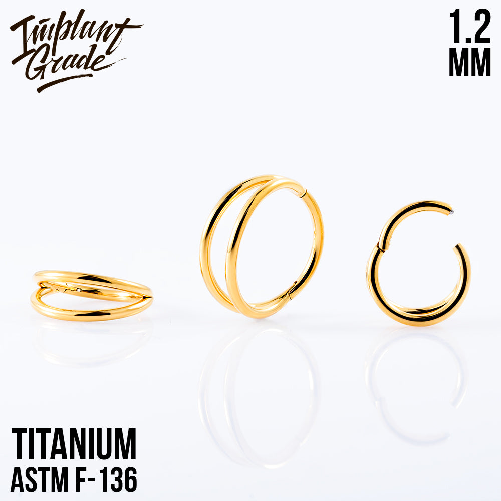 Simple Smile Hinged Segment Ring 1.2 (16 G)