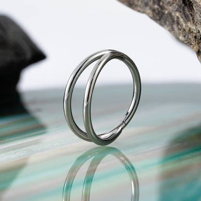 Simple Smile Hinged Segment Ring 1.2 (16 G)