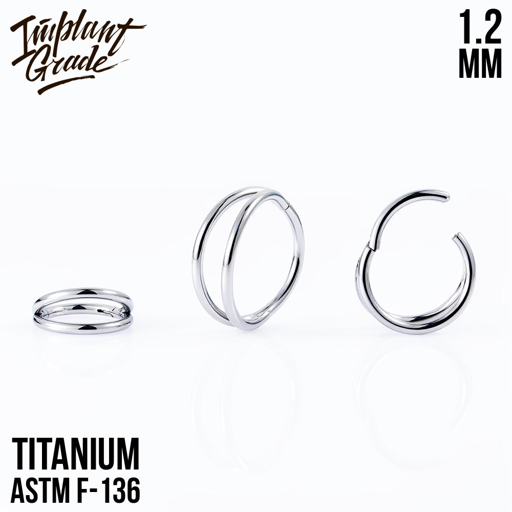 Simple Smile Hinged Segment Ring 1.2 (16 G)