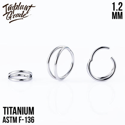 Simple Smile Hinged Segment Ring 1.2 (16 G)
