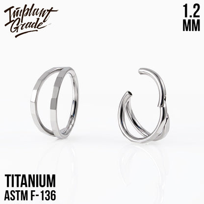 Smile Geometry Hinged Segment Ring 1.2 (16 G)