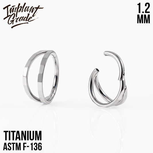 Smile Geometry Hinged Segment Ring 1.2 (16 G)