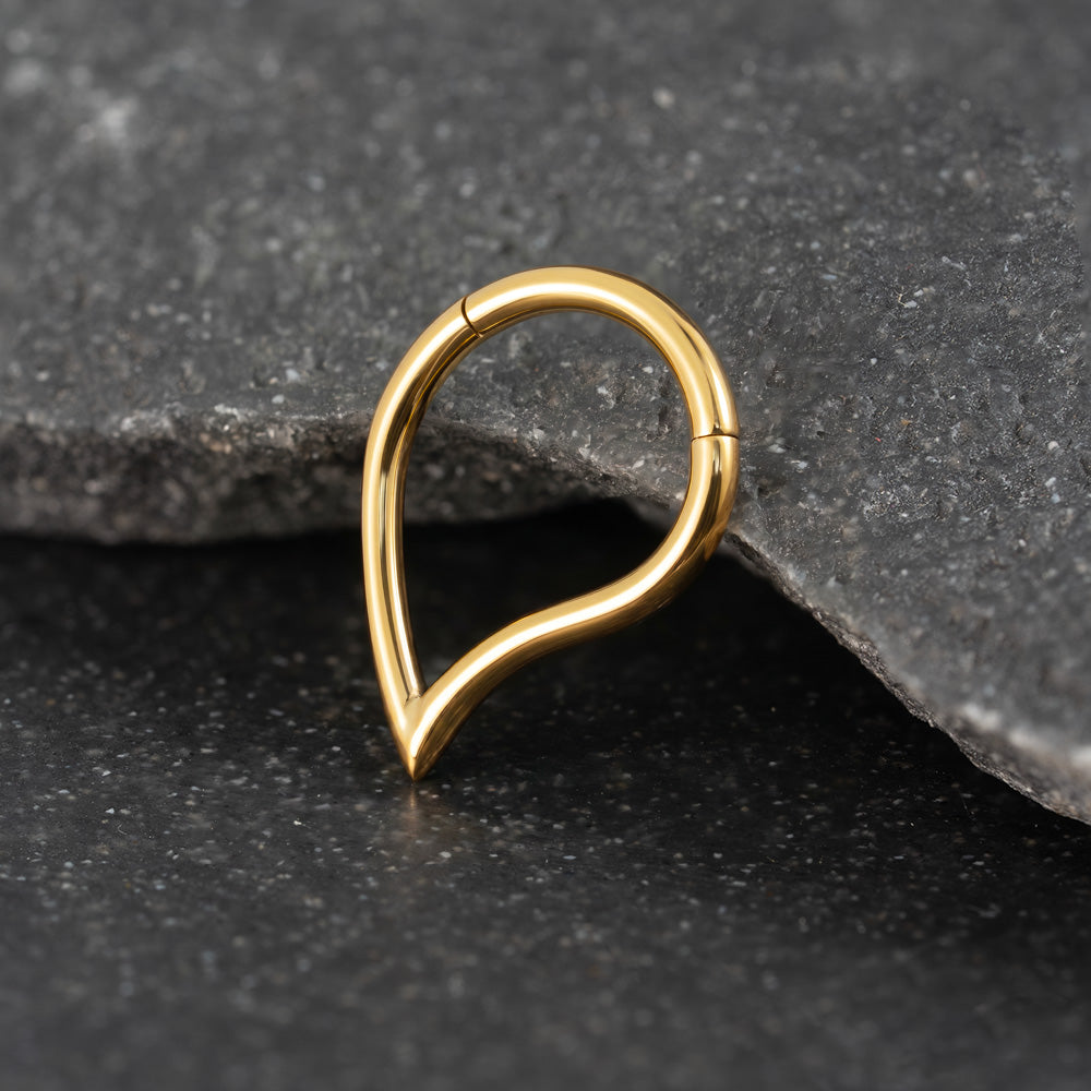 Teardrop Hinged Segment Ring 1.2 (16 G)