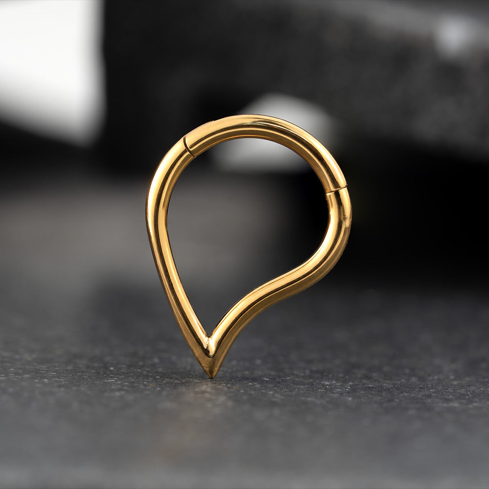 Teardrop Hinged Segment Ring 1.2 (16 G)