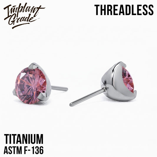 Threadless three prong set Roudulight top