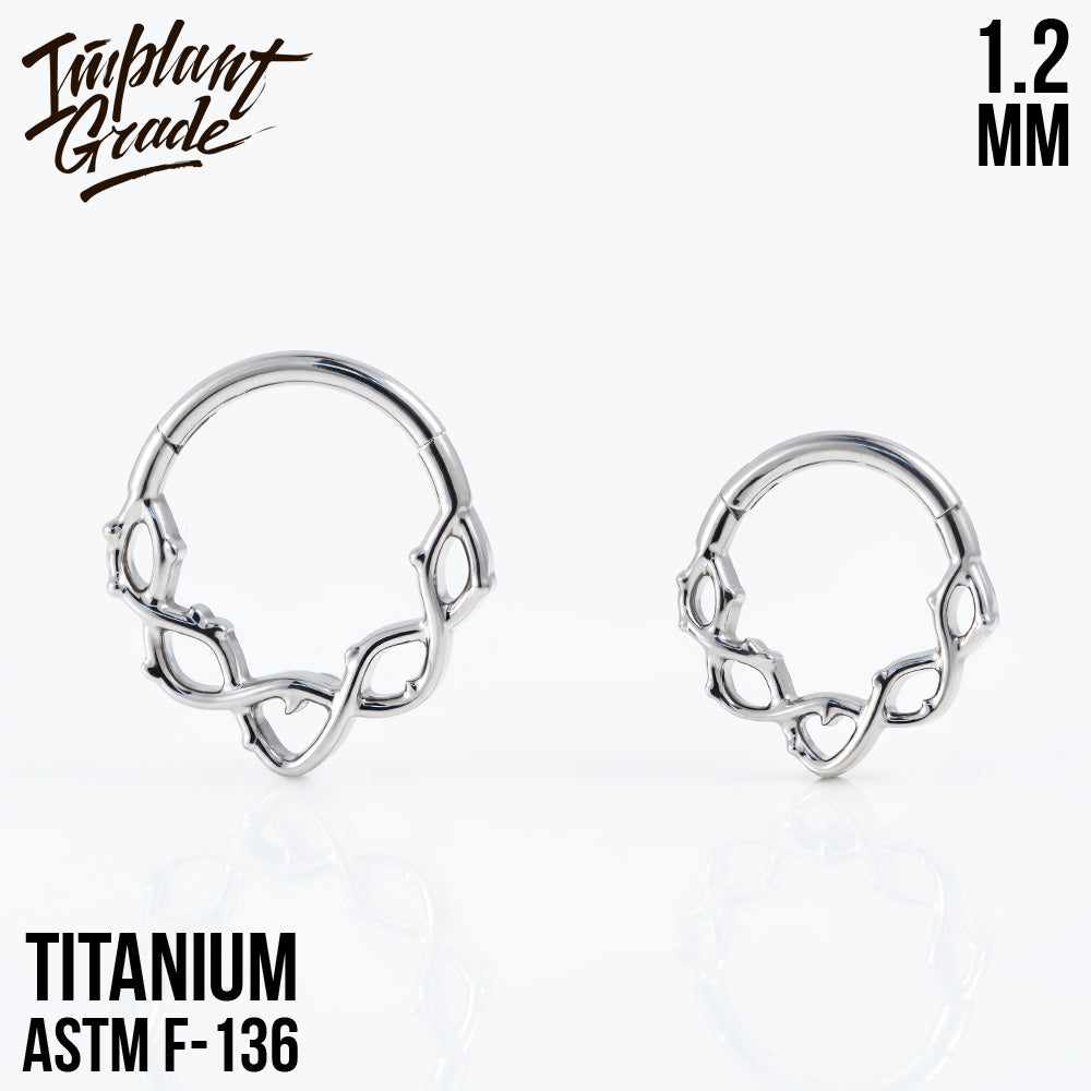 Wreath Hinged Segment Ring 1.2 (16 G)