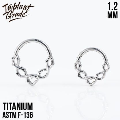 Wreath Hinged Segment Ring 1.2 (16 G)