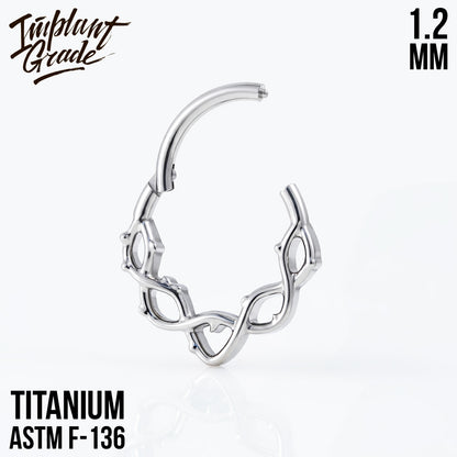 Wreath Hinged Segment Ring 1.2 (16 G)