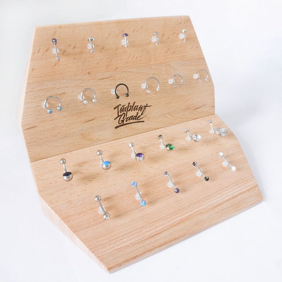 Double Wood Jewelry Display