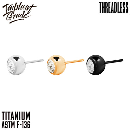 Threadless Jewel Ball top