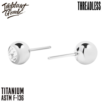 Threadless Jewel Ball top