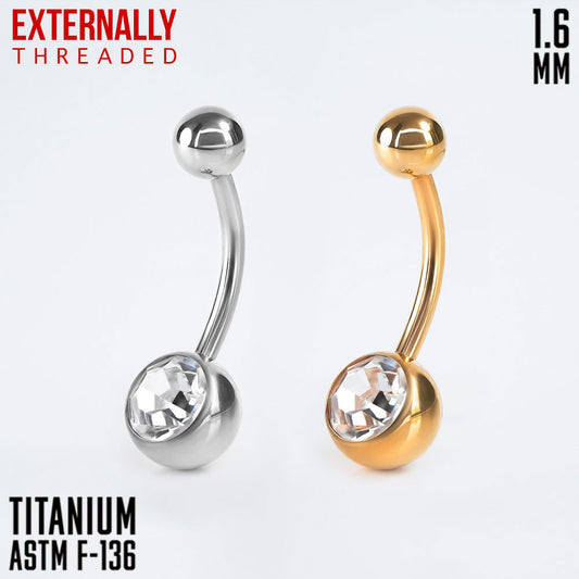 Banana EXTERNALLY threaded 1 Gem 1.6 (14 G)