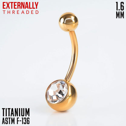 Banana EXTERNALLY threaded 1 Gem 1.6 (14 G)