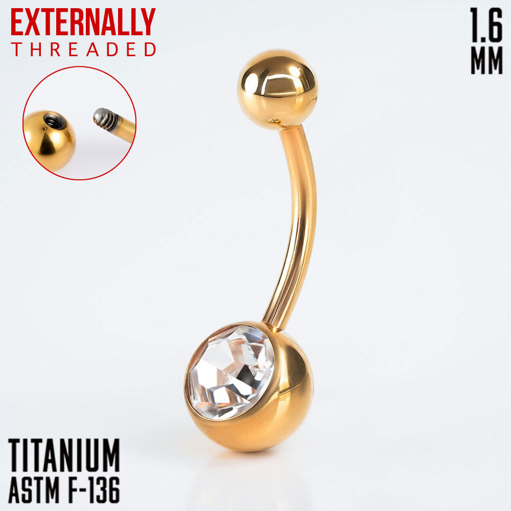 Banana EXTERNALLY threaded 1 Gem 1.6 (14 G)