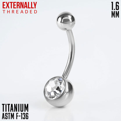 Banana EXTERNALLY threaded 1 Gem 1.6 (14 G)