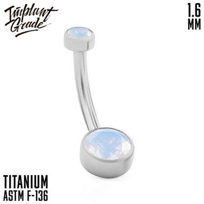 Banana Dot White Glass 1.6 (14 G)