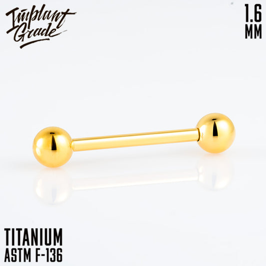 Bar Gold 1.6 (14 G) balls 5 mm
