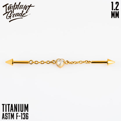 Heart Chains Labret 1.2 (16 G)