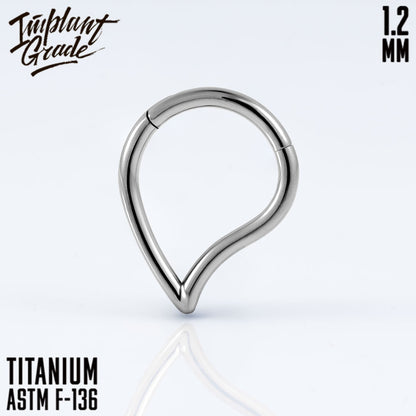 Teardrop Hinged Segment Ring 1.2 (16 G)