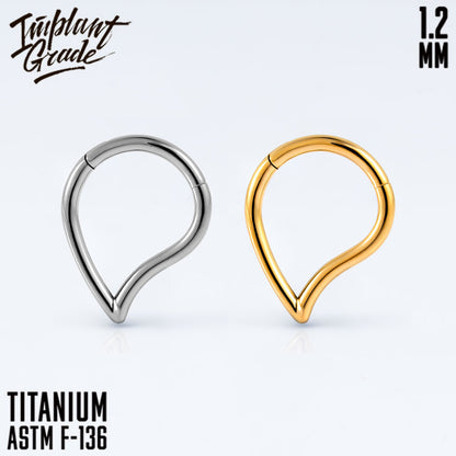 Teardrop Hinged Segment Ring 1.2 (16 G)
