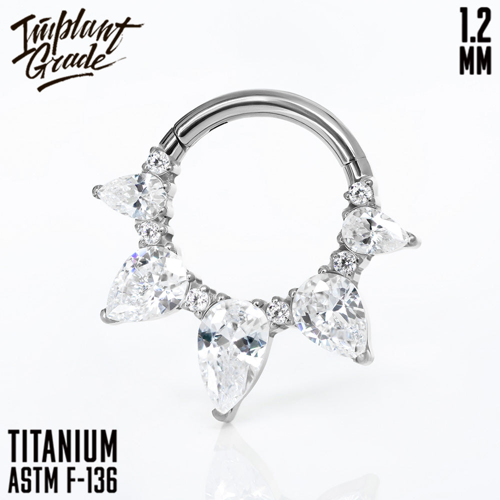 Victoria Hinged Segment Ring 1.2 (16 G)