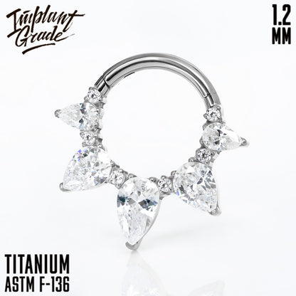 Victoria Hinged Segment Ring 1.2 (16 G)