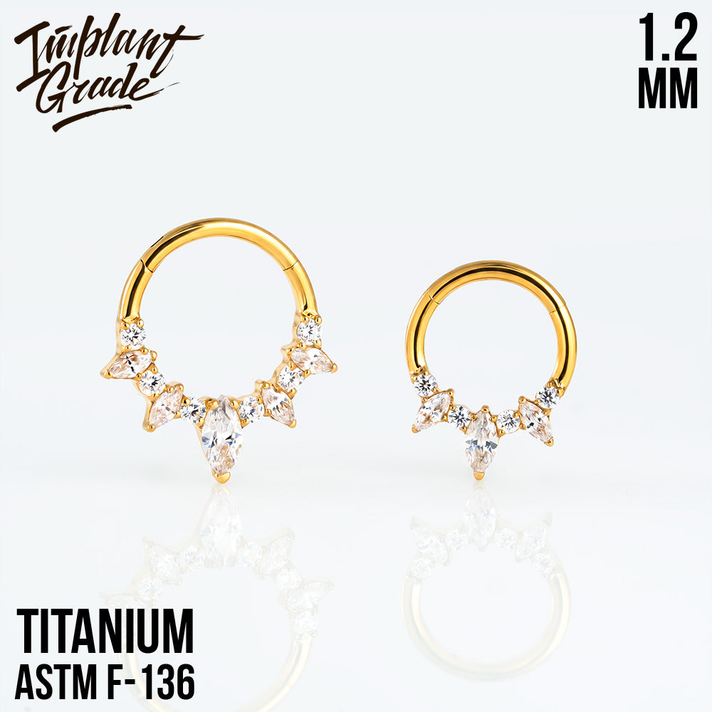 Evelyn Hinged Segment Ring 1.2 (16 G)