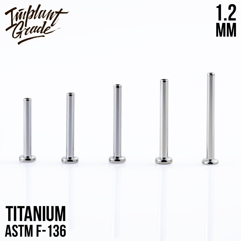 Labret post MINI 1.2 (16 G) base 2.5 mm