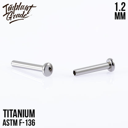 Labret post MINI 1.2 (16 G) base 2.5 mm