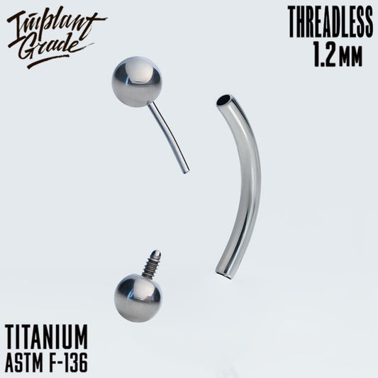Mixed curved barbell 1.2 (16 G)
