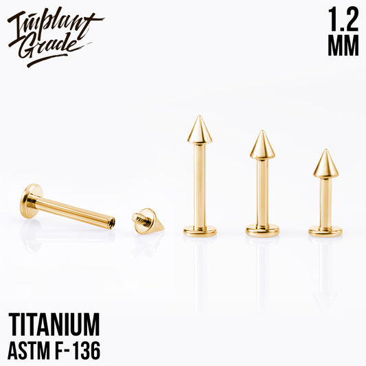 Gold Labret Cone 1.2 (16 G)