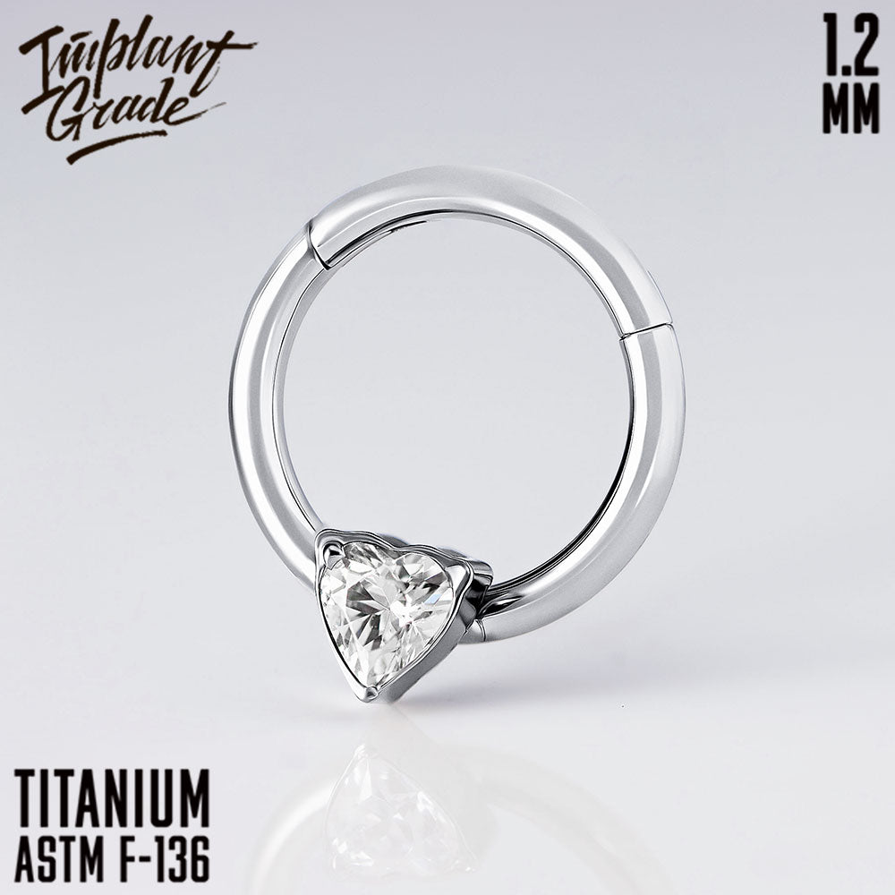 Heart Hinged Segment Ring 1.2 (16 G)