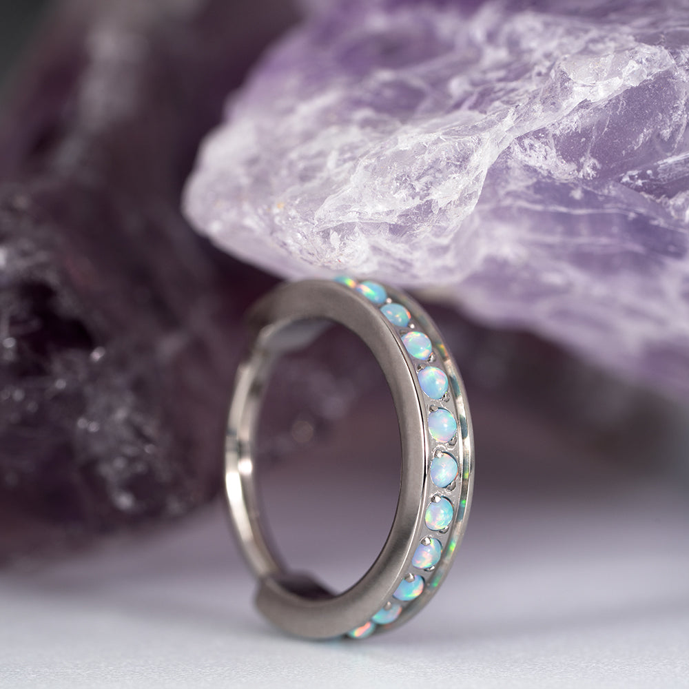 Luxe Opal 26 Hinged Segment Ring 1.2 (16 G)