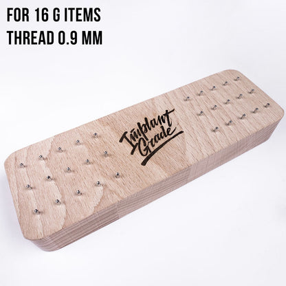 Wood display for attachments