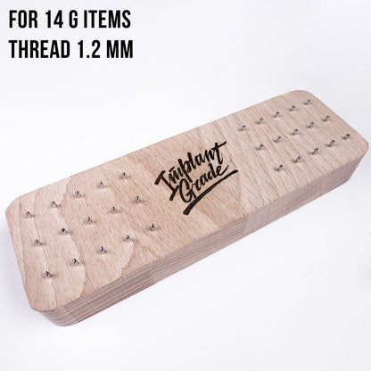 Wood display for attachments