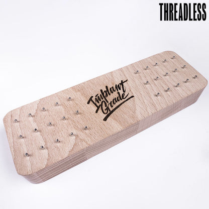 Wood display for attachments