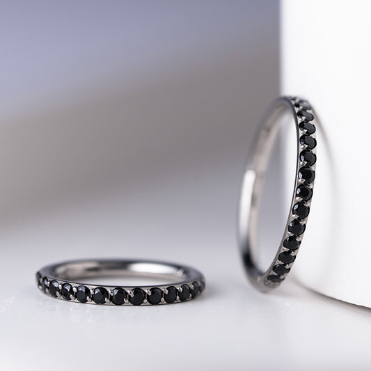 Twilight Black Hinged Segment Ring 1.2 (16 G)