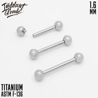 Bar 1.6 (14 G) balls 4 mm