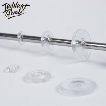 No bump silicon piercing discs (100pcs bag)