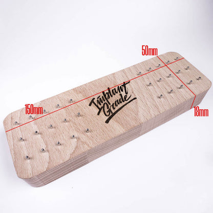 Wood display for attachments