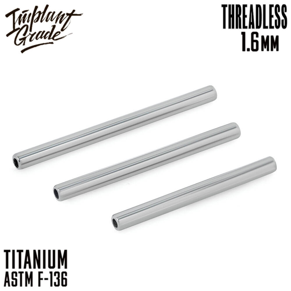 Threadless bar 1.6 mm (14 G)