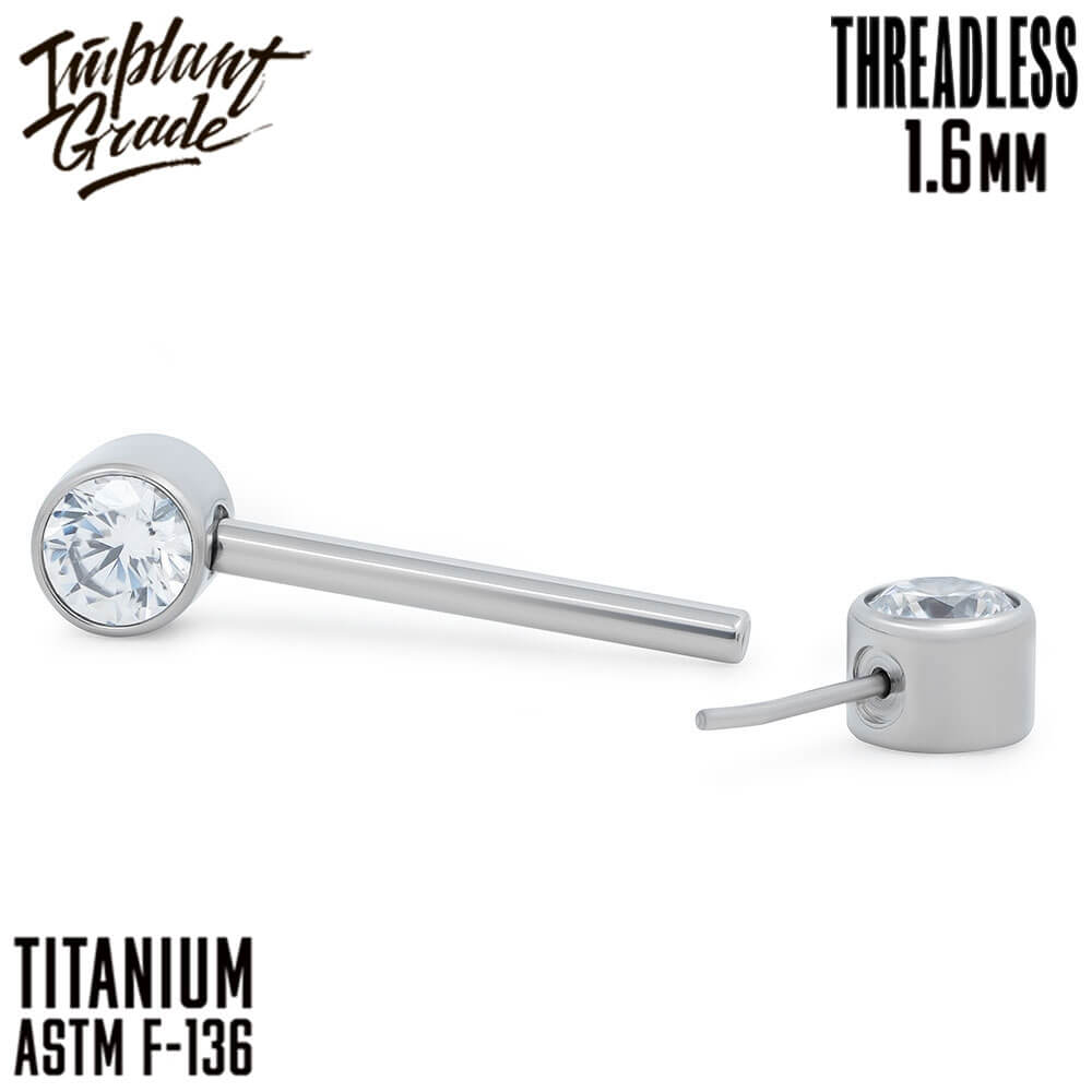 Threadless ANNIE Nipple Bar 1.6 (14 G)