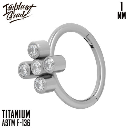 Quinta Hinged Segment Ring 1 (18 G)