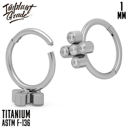 Quinta Hinged Segment Ring 1 (18 G)