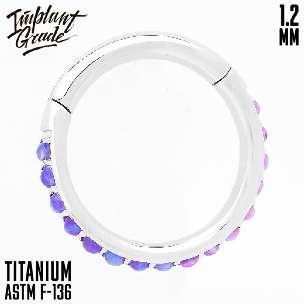 52 opal Twilight Hinged Segment Ring 1.2 (16 G)