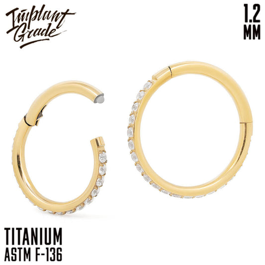 Twilight Gold Hinged Segment Ring 1.2 (16 G)