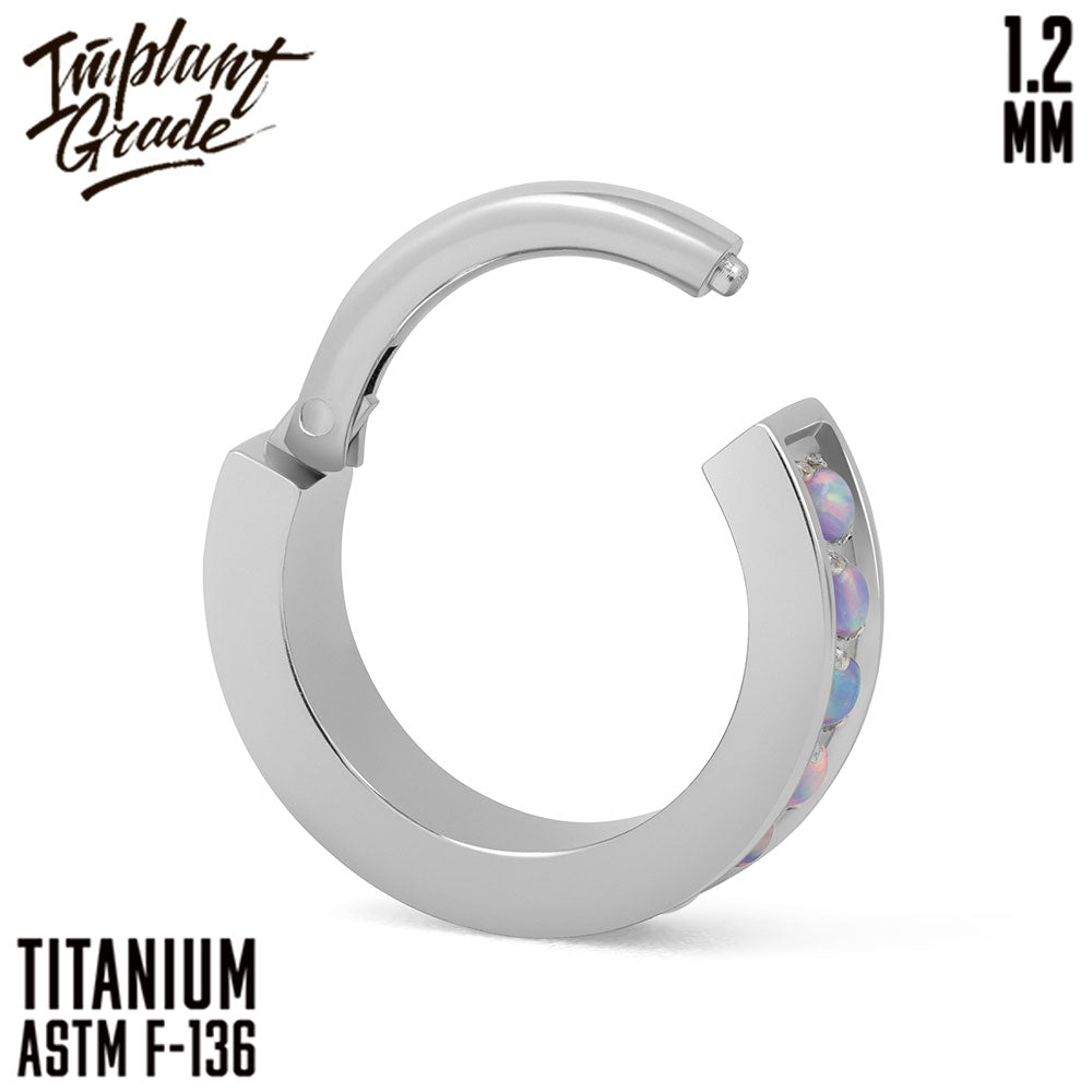 Luxe Opal 38 Hinged Segment Ring 1.2 (16 G)
