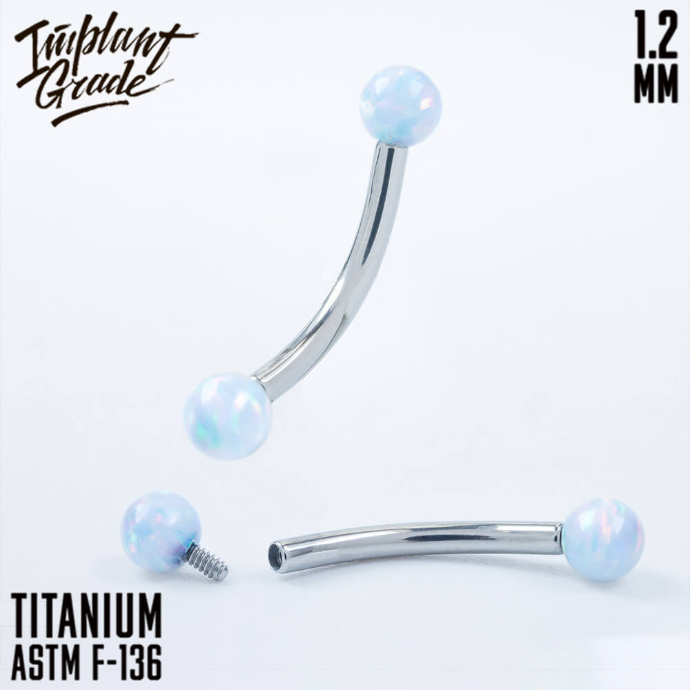 18 opal curved barbell 1.2 (16 G)