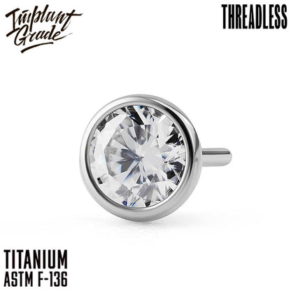 Threadless crystal top