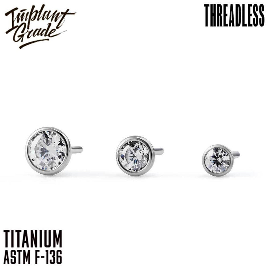 Threadless piercing jewelry – Implant Grade